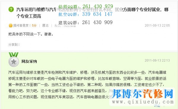 汽車運(yùn)用與維修專業(yè)薪資待遇如何