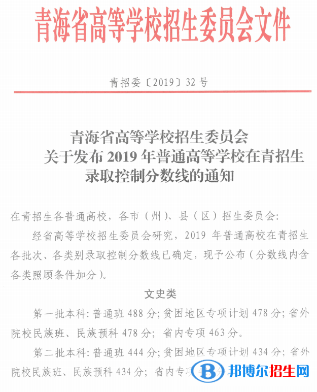 2022年青海高考分數(shù)線公布（含2020-2021歷年）