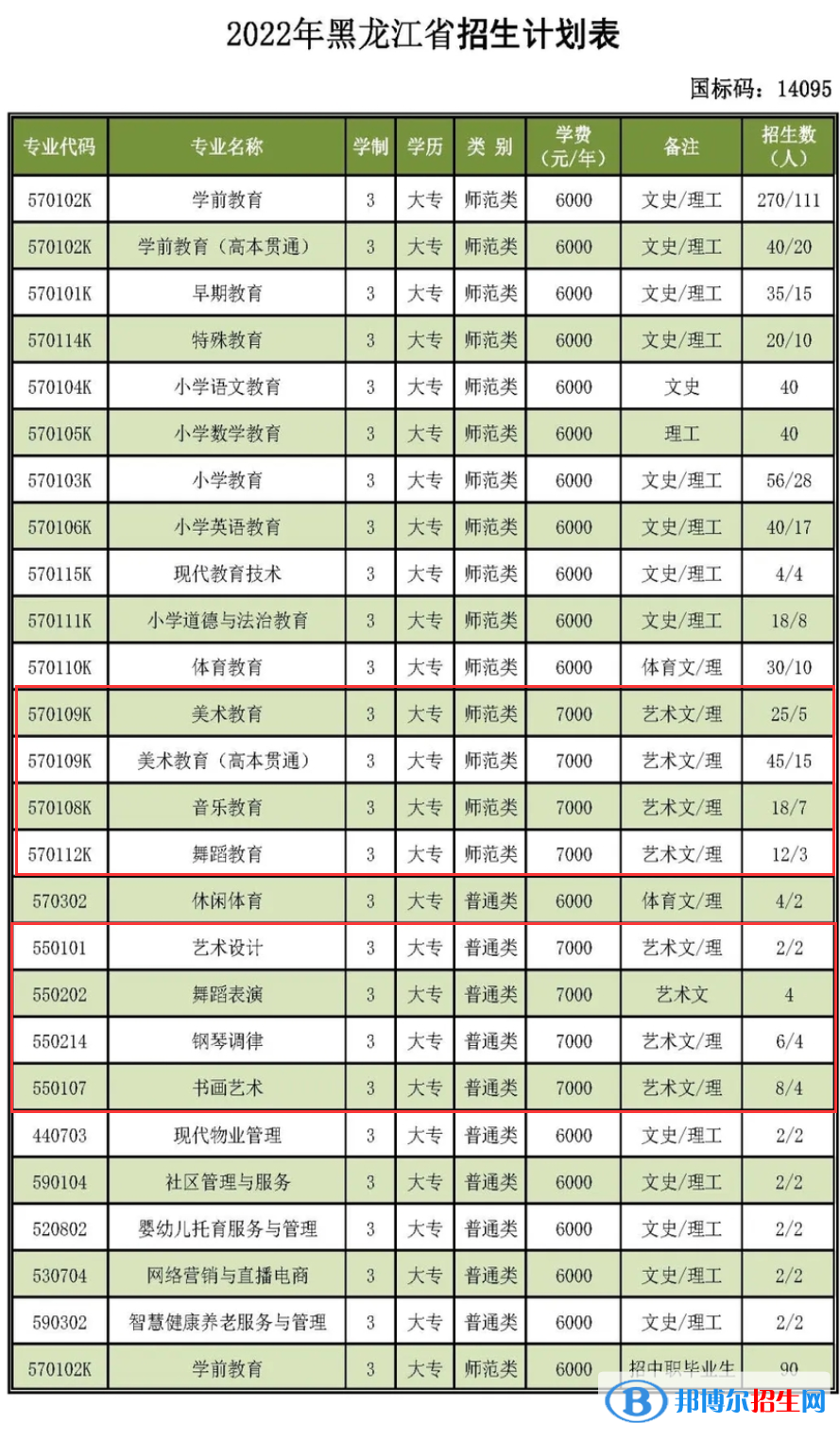黑龍江幼兒師范高等?？茖W(xué)校藝術(shù)類專業(yè)有哪些？