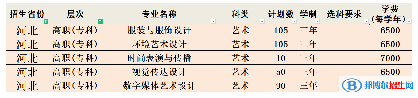 河北科技工程職業(yè)技術(shù)大學(xué)藝術(shù)類(lèi)專(zhuān)業(yè)有哪些？