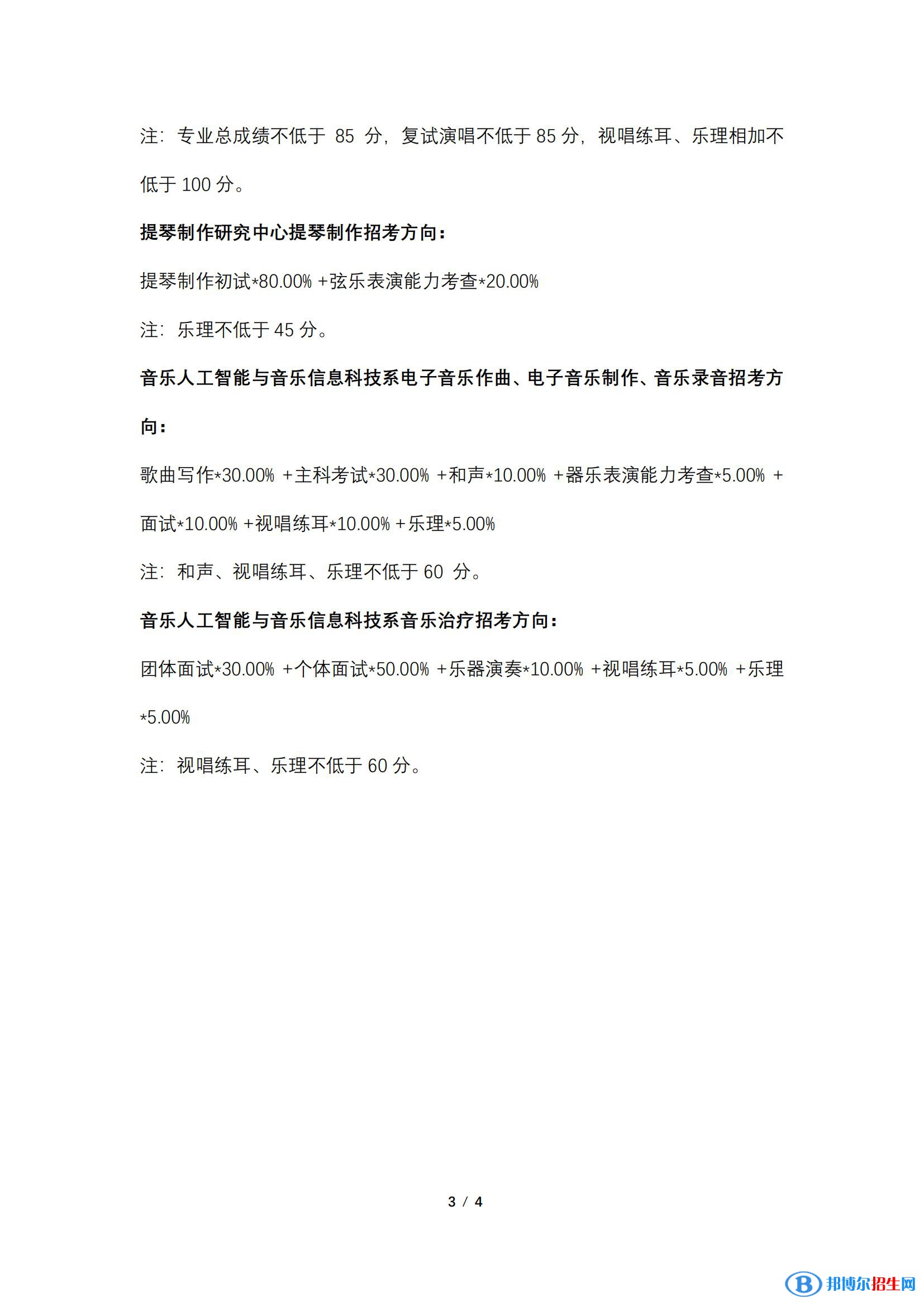 2022中央音樂(lè)學(xué)院藝術(shù)類錄取分?jǐn)?shù)線（含2020-2021歷年）