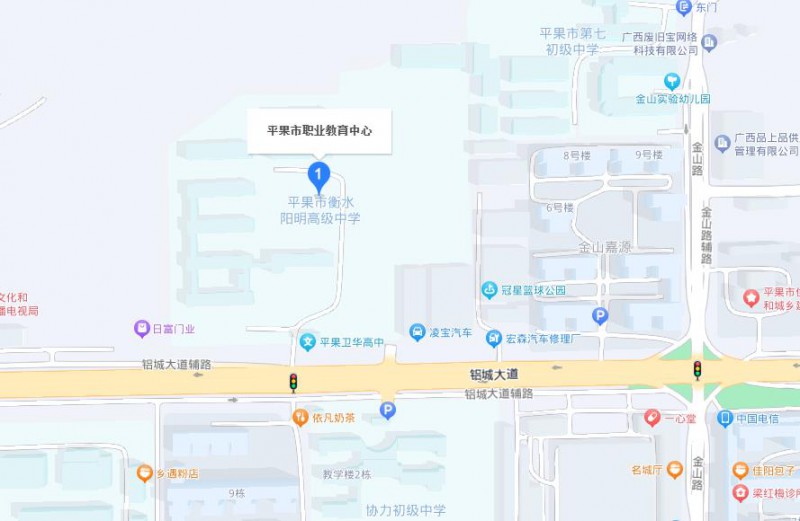 平果市職業(yè)教育中心地址，乘車路線